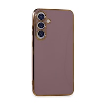 Samsung Galaxy  Uyumlu,  S24 Kılıf Volet Silikon - Mor