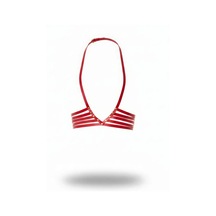 İkikareshop Kırmızı Kadın Kemer Deri Çoklu Şeritli Vücut Harness - Brf199 Çok Renkli