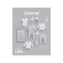 Caramell %100 Pamuk Friends 10'lu Set 0-3 Ay 50-56 Cm Mavi Crml.ze2557.mav