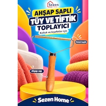 Ahşap Saplı Tüy Ve Tiftik Toplayıcı Kedi Köpek Tüy Alıcı Koltuk Halı Kıyafet Temizleyici