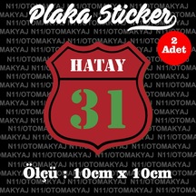 31 Hatay İl Şehir Plaka Sticker Futbol Spor Kulüb