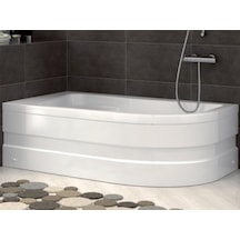 Shower 90X160 Asimetrik Oval Mini Küvet