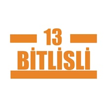 13 Bitlisli Araba Sticker 17x17 Cm Turuncu