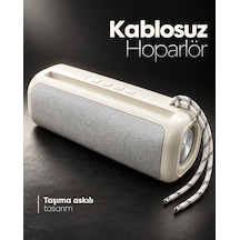 Güçlü Bas Sesli Kablosuz Bluetooth Hoparlör Rgb Aydınlatmalı Stereo Müzik Sistemi