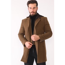 Plt8395 Dewberry Battal Palto-Camel-Camel