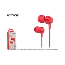 Hytech Hy-xk30 Mobil Telefon Uyumlu Kırmızı Kulak İçi Mikrofonlu Kulaklık Kdo