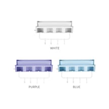 Novahub Pratik Banyo Rafı - Diş Fırçası & Havlu Askısı, Beyaz, Ppr Malzeme, Kısa Montaj Beyaz