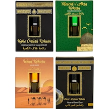 Hacerül Esved + Kabe Örtüsü + Mescidi Aksa + Uhud + Alkolsüz Esans 4 x 3 ML
