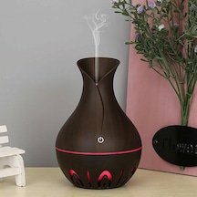Ultrasonik Hava Nemlendirici 200ml Buhar Makinesi 7 Renk Led Işıklı Vazo Model Aroma Difüzörü 001