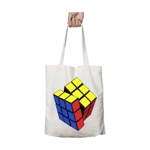 Art Hediye Rubiks-cube-free-download-png Zeka Küpü İki Tarafı Kalıcı Baskılı Yıkanabilir Çanta Çok Renkli