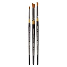 3'lü Set Profesyonel Taklon Deerfoot Stippler Fırça