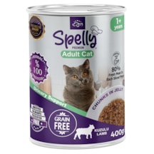 Spelly Kuzulu Yetişkin Kedi Maması Konserve 12 x 400 G