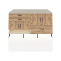 Kronos Konsol 3 Raflı 3 Çekmeceli 4 Kapaklı 176x59x99 Aytaşı-çam Aytaşı-çam