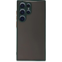 Newface - 514 - Samsung Galaxy S22 Ultra Kılıf Montreal Silikon Kapak - Matxzngz - - Yeşil