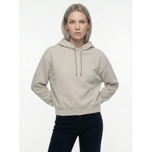 Regular Fit Kadın Sweatshirt Bej