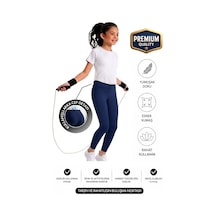 Erdem Kıds Kız Çocuk / Kadın Cepli Yüksek Bel, Günlük, Koşu, Yürüyüş, Yoga, Spor, Atletik, Egzersiz, Fitness Tayt Lacivert Lacivert