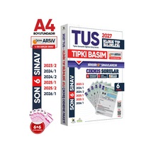 Karakutu Yayınları 2027 TUS Klinik Tıp Bilimleri ÖSYM Çıkmış Soru Tıpkı Basım Son 4 Yıl 6lı Deneme Kitapçığı