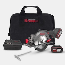 Kress KUE11 20 V 4.0 AH Li-ion Çift Akülü Kömürsüz Daire Testere 140 MM