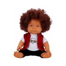 NessiWorld Kıvırcık Saçlı Curly Bebek 35 Cm Çok Renkli