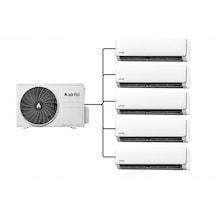 Airfel Vista Serisi 5LMX125 42000 Btu Dış 9 + 9 + 9 + 12 + 18 İç Multi Split Klima