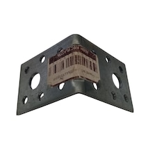 Cateksss Mobilya Dolap Köşe Bağlantı Sabitleme L Demir Gönye No:10 35x2x50x50 Mm - 5 Li Paket Gri