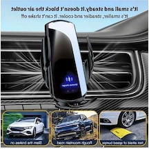 Fastbuy Dream011 Siyah 360 Derece Dönen Akıllı Sensörlü 15w Hızlı Kablosuz Şarj Araba Şarj Cihazı Universal Telefon Tutucu M
