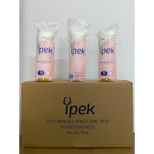 İpek Makyaj Temizleme Pamuğu 70'li 30 Paket