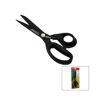 Brezilya Stili Terzi Makası Siyah - Yapışmaz Ergonomik Sap Gl-606 9 İnç 1/4 Bx40 10