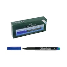 Faber-Castell Mavi S Permanent Asetat Kalemi Cd Kalemi 10 adet Mavi