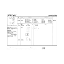 Koneks 239280 Pıston+segman 81,01mm Std 2,0 Tdı Caddy Iıı Eos Golf V / Plus Jetta Iıı Passat Touran A3 A4 A6 Lancer Al