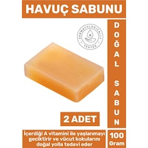 Doğal Güzel Kokulu Cilt Yüz Derinlemesine Temizlik Nemlendirici Havuç Sabunu 2 Adet