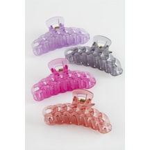 Zincir Desenli Mat Renkli Mandal Toka 10 Cm Pembe