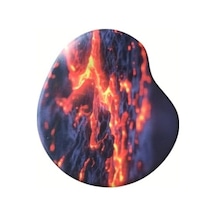 Oval Baskılı Bilek Destekli Kum Desen Tip Kaymaz Taban Optik Bilgisayar Notebook Mouse Pad Maus Pad Magma