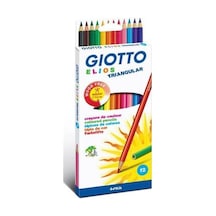 Gıotto 275800 Elıos Trıangular Üçgen Kuru Boya Kalemi 12 Renk