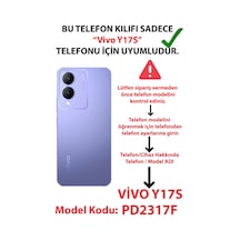 Vivo Y17s Uyumlu Mor Ve Pembe Papatya Baskılı Silikon Kılıf