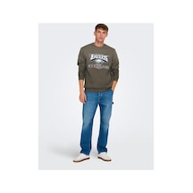Only & Sons Onsfootball Reg Crew Sweat Major Brown