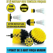 İsgstore 3'lü Set Matkap Ucuna Takılan Banyo Küvet Duşa Kabin Fayans Oto Koltuk Lastik Yıkama Temizleme Fırça İsgstore 3'lü Set Matkap Ucuna Takılan Banyo Küvet Duşa Kabin Fayans Oto Koltuk Lastik Yıkama Temizleme Fırça
