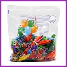 Bezos Lastikli Balon Bty Çok Renkli