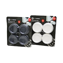 4 Parça Küçük Beyaz Çamaşır Makine Titreşim Önleyici Ayak 5673 150 Mm
