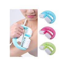 Novahub T9142 Plastik Kılavuz İki Tekerlekli Masaj Yuvarlak Sap Masajı Kırmızı Diğer, Pratik Masaj Aleti Çok Renkli