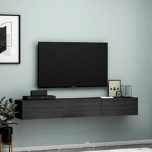 Tv Sehpası Tunus Siyah 180 Cm