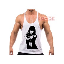 Tarzsokak Gym Tank Top Fitness Sporcu Atleti Gym70 Beyaz