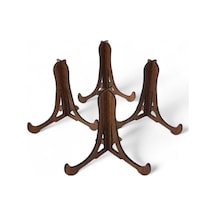 Tabak Ve Süs Levhaları Gerçek Ahşap 4'lü Teşhir Ayağı 10 Cm X 10 Cm Stand Diğer