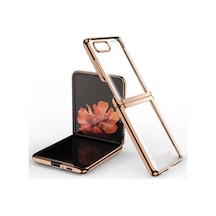 Samsung Galaxy Z Flip 4 Kılıf Fold Element Kapak - Gold