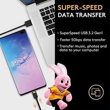 1m Usb-a-usb-c 3.2 Gen1 Braided Black