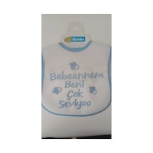 My Baby Kumsal Su Geçirmez Babaannem Beni Çok Seviyor Baskılı Bebek Mama Önlüğü