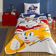 Taç Lisanslı Sonic Modern 3 Tek Kişilik Pamuk Pike Takımı 000000001000050132 Çok Renkli
