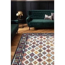 Valencıa-1505 Kaymaz Taban Dekoratif Modern Yıkanabilir Kolay Temizlenen Salon Balkon Mutfak Halısı Kilim Yolluk