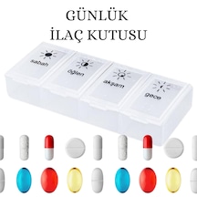 1 Adet Günlük İlaç Kutusu İlaç Kutusu Düzenleyici
