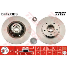 Trw Df4273bs Arka Fren Aynası Trafıc 1,9dcı / 2,0 / 2,5 Dcı 01